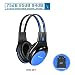 SIMOLIO Wireless IR Headphones with 3 Levels Volume Limiting, in Car IR Headphones with Audio Share, IR Wireless Headset for Headrest Car DVD, 2 Channel Foldable Car Headsets, Storage Bag and AUX Cord