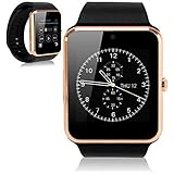 Bluetooth Smart Watch Touchscreen with Camera, EZone GT08 Unlocked Watch Cell Phone with Sim Card Slot, Smart Wrist Watch, Sm
