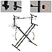 PARTYSAVING Pro Series Portable 2 Tier Doubled Keyboard Stand with Locking Straps APL1158, Two-Tier