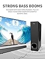 Sound Bar, TV Sound Bar with Subwoofer, 120W 2.1 Soundbar, Wired & Wireless Bluetooth 5.0 Speaker for TV, 34 Inch, HDMI/Optical/Aux/USB, Wall Mountable, Bass Adjustable Surround Sound for Home Theater
