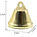 Welecom Pack of 60 Pcs Craft Bells Decorative Brass Bells for Christmas Festival Decor DIY Craft, 1 inch