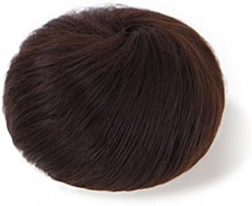 Rongron 1Pc Women Girl Fashion Ponytail Holder Hairpiece Wig Hair Ring Bun (C)