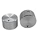 Taiss/ 2pcs Silver color Aluminum Rotary Electronic Control Potentiometer Knob For 6 mm Diameter Shaft, Volume Control Knobs, Audio knobs, Electric Guitar Knobs，Switch Knob, 25mm dia. x 15mm height