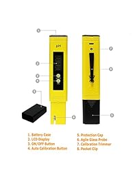 GuDoQi - Medidor de calidad del agua digital PH TDS 4 en 1 TDS EC Temperatura PH Medida para Hogar Beber Agua Hidropónica Acuarios Piscinas