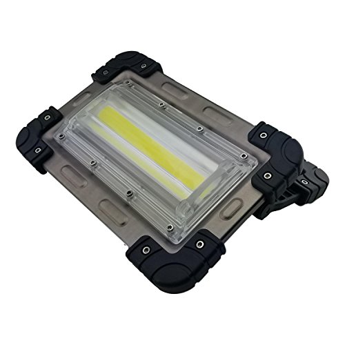 30 Watt Portable 2000 Lumen LED Work Light,Outdoor Flood Light, for Workshop,Construction Site, Building, Camping,Hiking,Car Repair, Rechargeable Battery Power Bank