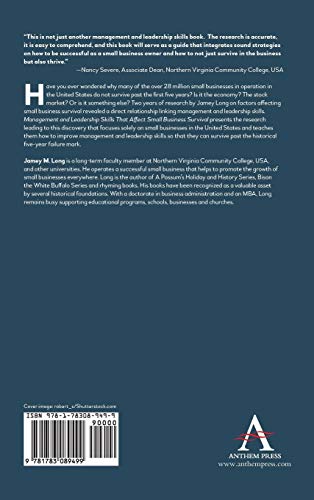 Management and Leadership Skills That Affect Small Business Survival: A Resource Guide for Small Businesses Everywhere