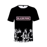 Fashinn Kpop Blackpink 3D Printing T-Shirt Jisoo Jennie Rose Lisa Jisoo Shirt Tee for Womens Mens