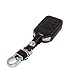 Ezzy Auto Black Leather Key Cover Case Holder Chain Bag Key Fob Case Cover fit for 2015 2016 2017 Honda Civic Accord Pilot CR-V