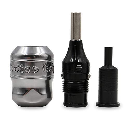 Tattoo Cartridge Grip - Jconly 32MM Aluminum Alloy Tattoo Machine Handle Grip Tube Adjustable Twist For Cartridges Needles Accessories Supply Permanent Makeup Tattoo Machine Gun