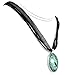 Laura Milnor Iverson Raven Necklace Teal Moon Crow Bird Silhouette Bohemian Handmade Jewelry Art Pendant