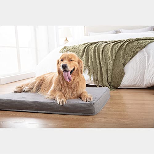 PETORREY Memory Foam Dog Beds for Large Dogs, Orthopedic Waterproof Dog