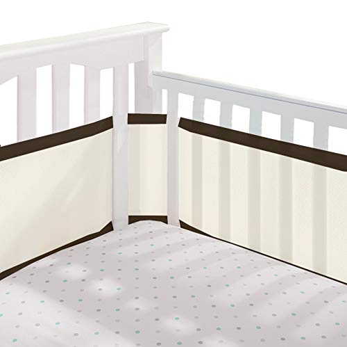 image for Ras Décor Linen Standard Crib Liner -Honeycomb Technology Safer for B