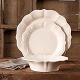 The Pioneer Woman Paige 12-Piece Dinnerware Set (Linen)