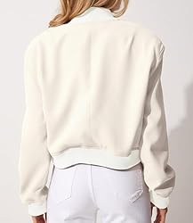 Modegal Women's Fall Varsity Bomber Jackets Long