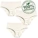 City Threads Girls' Certified ORGANIC Cotton Briefs Underwear Made in USA