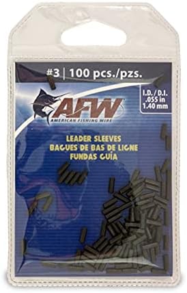 Manicotti A Crimpare American Fishing Wire – Misura #3/.055, Neri, Per Canna Singola - Foto 2
