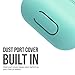 KeyBudz AirPods 2 & 1 Case [Front LED Visible] Protective Silicone Cover and Skin Compatible with Apple AirPods (Without Carabiner, Diamond Blue)