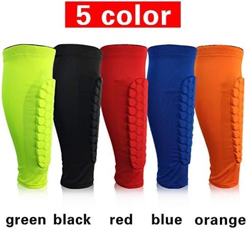 Honeycomb Compression Calf Sleeve Leg Compression Socks for Running, Hiking, Cycling, Travel, Blood Circulation (Orange, XL)