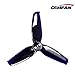 Crazepony 16pcs Gemfan Flash 2540 3 Leaf Propeller 2.5inch Triblade Props Compatible with 1105 1106 Brushless Motor for DIY Micro FPV Drone Quadcopter Like Babyhawk R Leader120 Cygnet Cx2(Black)