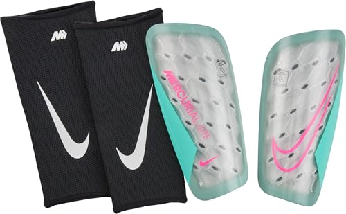 NIKE DN3611-395 Nike Mercurial Lite Shin guards Unisex OCEAN CUBE/AURORA GREEN/PINK BLAST Größe XS