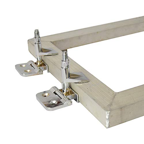 EQUTY BAYMERS 2 Pcs of Silk Screen Printing Hinge Clamps for Frame Machine,for Fixing Mesh,DIY Tool,4 Screws Included