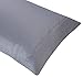 Pillowcases Queen Gray Set of 2 Envelope Closure End Easy Fit for All Season Cooling Soft and Breathable Material Machine Washable