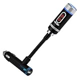 Wireless Bluetooth FM Transmitter Radio Adapter ,THZY Wireless Bluetooth FM Transmitter Radio Adapter Handsfree Car Kit with HandsFree Calling, Music Control
