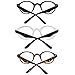 Success Eyewear Reading Glasses 3 Pair Spring Hinge Professer Readers for Men and Women Fashion Glasses for Reading +1.25
