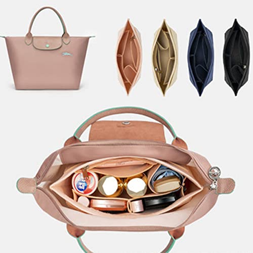 Azjachiny purse organizer insert with for longchamp bag women felt