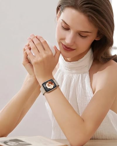 Yoohoo Straps Compatible with Apple Watch 49mm 46mm 45mm 44mm 42mm 41mm 40mm 38mm, Magnetic Nylon Solo Loop for iWatch 11 10 9 8 7 6 5 4 3 2 1 Ultra SE 3 2 1, Elastic Braided Strap