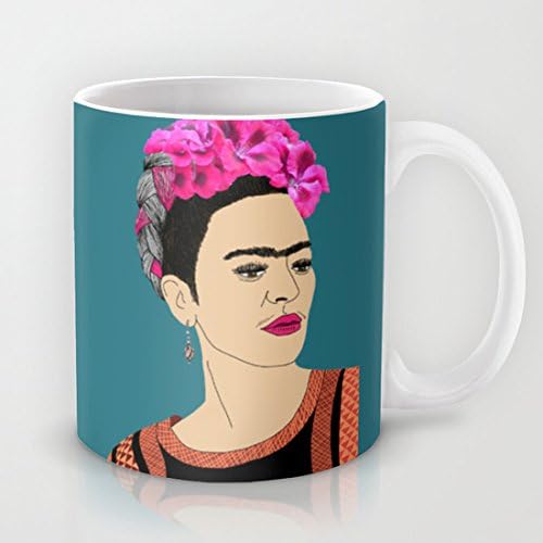 Frida Kahlo Coffee Cup Ceramic Mug Printed Mug Funny Mug C Handle Cup 11 Oz. Mug