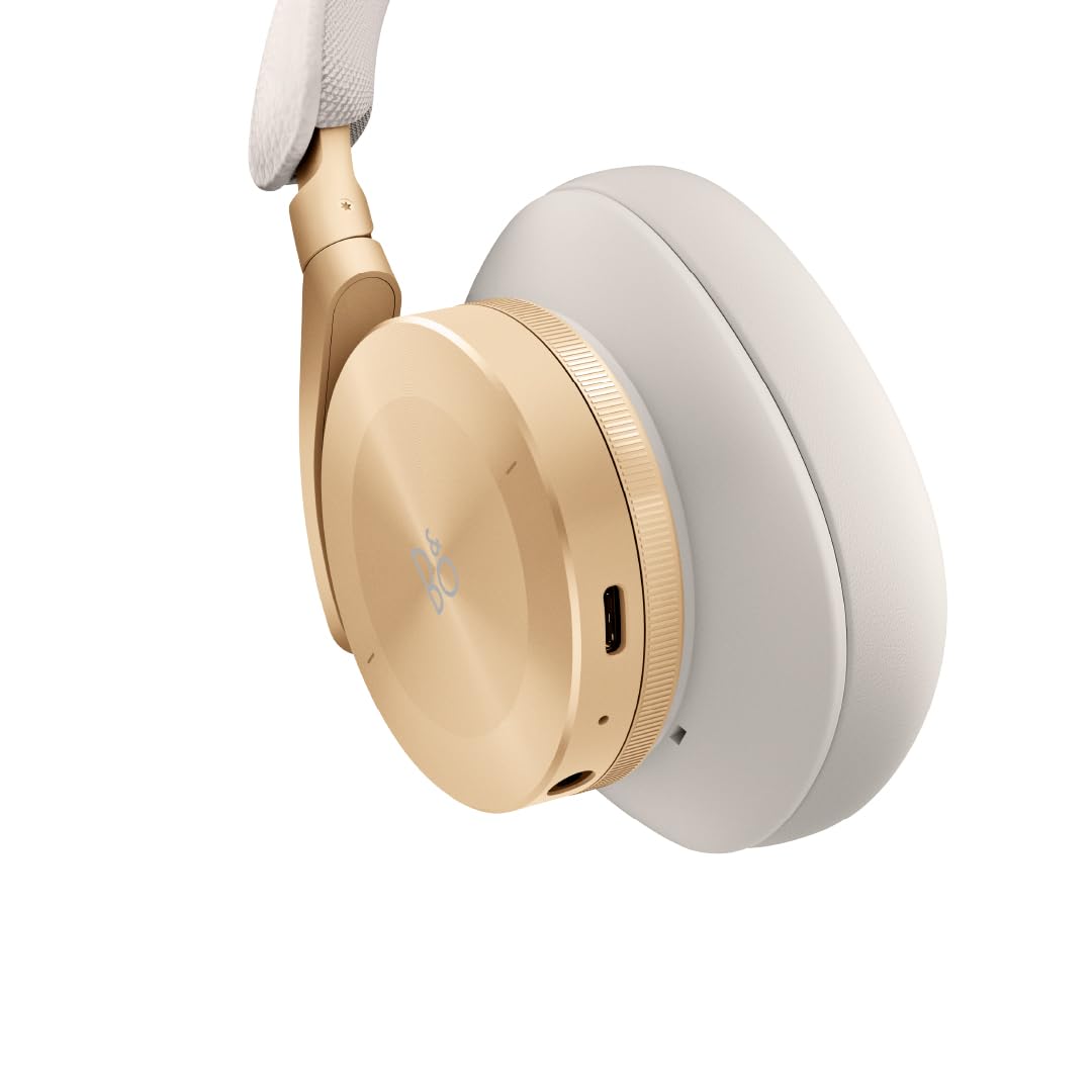 Bang & Olufsen Beoplay H95 Premium Comfortable Wireless Active Noise Cancelling (ANC) Over-Ear Headphones with Protective Carrying Case, Gold Tone
