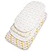 Bassinet Bed Sheets – Bassinet Fitted Sheets 3 Pack – 100% Jersey Knit Cotton Cradle Sheets – Bassinet Bedding for Standard Size Oval or Rectangular Bassinet Pads – Bassinet Sheet for Girl