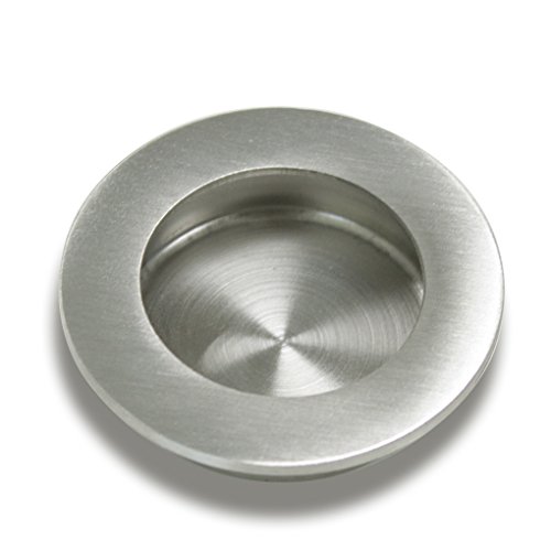 Probrico Recessed Stainless Steel Flush Pull Handle, Round, Small - Thumbnail 2