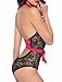 LamourLove Plus Size Lingerie Women's Sexy Lace Teddy bodysuit