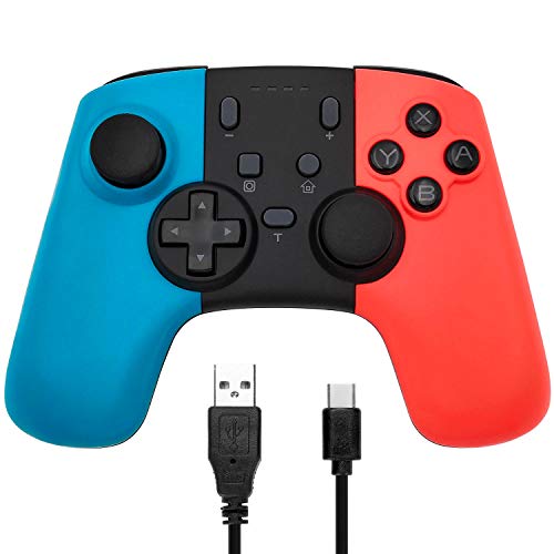 Ceozon Switch Pro Controller Wireless with Dual shock Gyro Axis Turbo Function for Switch Pro Wireless Gamepad and Windows PC with Type-C USB Cable
