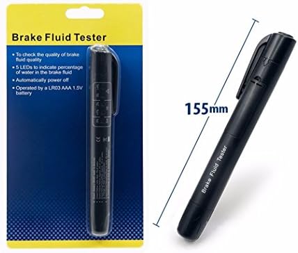 Brake Fluid Tester 5 LED Car Vehicle Auto Automotive Testing Tool for DOT3/DOT4 without battery