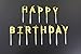 Willcan Gold Color Happy Birthday Candles Cake Toppers,13 Molded Letter Candles for Party time Wedding and Memories Day Decoration and Celebration for Adults and Kids.
