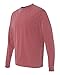 Comfort Colors Ringspun Garment-Dyed Long-Sleeve T-Shirt, Large, BRICK