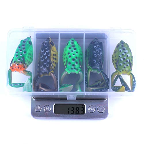 SXSHUN Angeln Köder Ray Frosch Lockt Kunstköder Gummiköder Topwater Ray Frosch Soft Tube Köder – Bild 3