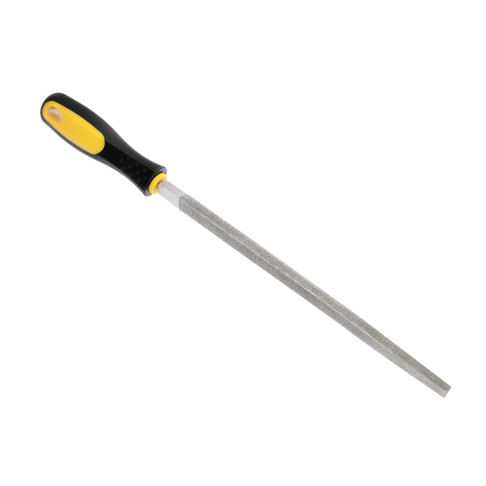 CoCud Diamond Coated Triangle File, 10 Inch 80 Grits, Diamond Hand Rasp with Non-Slip Handle - (Applications: for Grinding on Glass Stone Marble Rock Bone)