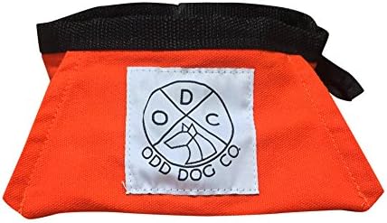 Odd Dog Company Large Travel Pet Cat Horse Camping Bowl | Food and Water | Collapsible, Portable Canvas