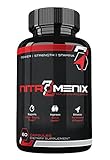 NitroMenix- Nitric Oxide Booster- Supports Longer Staying Power- Improves Sexual Health-Enhance Performance and Recovery-60 Capsules