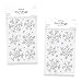 Amscan 3 Pack Snowflake Glitter Gel Cling 16 Count | Christmas Holiday Party Decoration