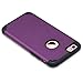 ULAK iPhone 6S Case, iPhone 6 Case, Slim Fit Dual Layer Soft Silicone & Hard Back Cover Bumper Protective Shock-Absorption & Anti-Scratch Case for Apple iPhone 6/6S 4.7 inch, Purple