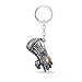 VNFLY Nidavellir Infinity Gauntlet Keychain Avengers Thanos Glove Keychain Key Ring (Silver)