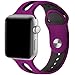 Haveda Sport Bands Compatible for Apple Watch 40mm Band Series 5 Series 4, Soft Apple 5 Wristband Women iWatch 38mm Bands for Apple Watch Series 3 Series 2/1, Men Kids 38mm/40mm M/L Fushcia/Black