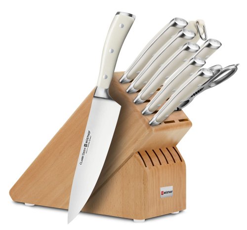 Wusthof Classic Ikon Creme 10-piece Walnut Knife Block Set