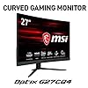MSI Optix G27CQ4 Curved Gaming Monitor - 27 Inch, 16:9 WQHD (2560 x 1440), 1440p, 2K, VA, 165Hz, 1ms, 1500R, FreeSync…