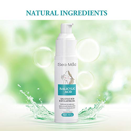 Salicylic Acid Deep Exfoliating Gel, Professionally Peel Cleanser, Rub Away Skin Aging Horniness and Dirt, Moisturize and Soften Skin, Reduce Wrinkles & Fine Lines